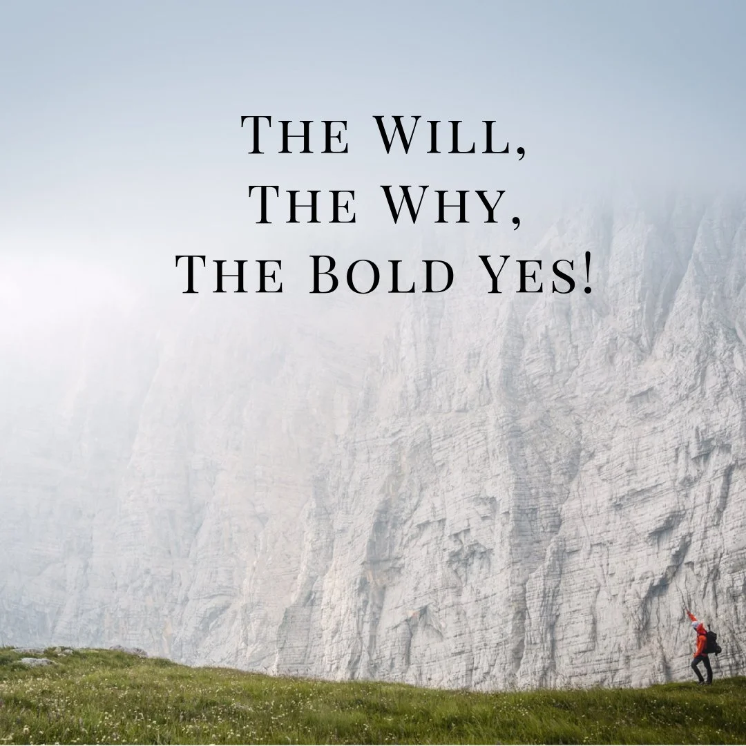 The Will, The Why, The Big Bold Yes!