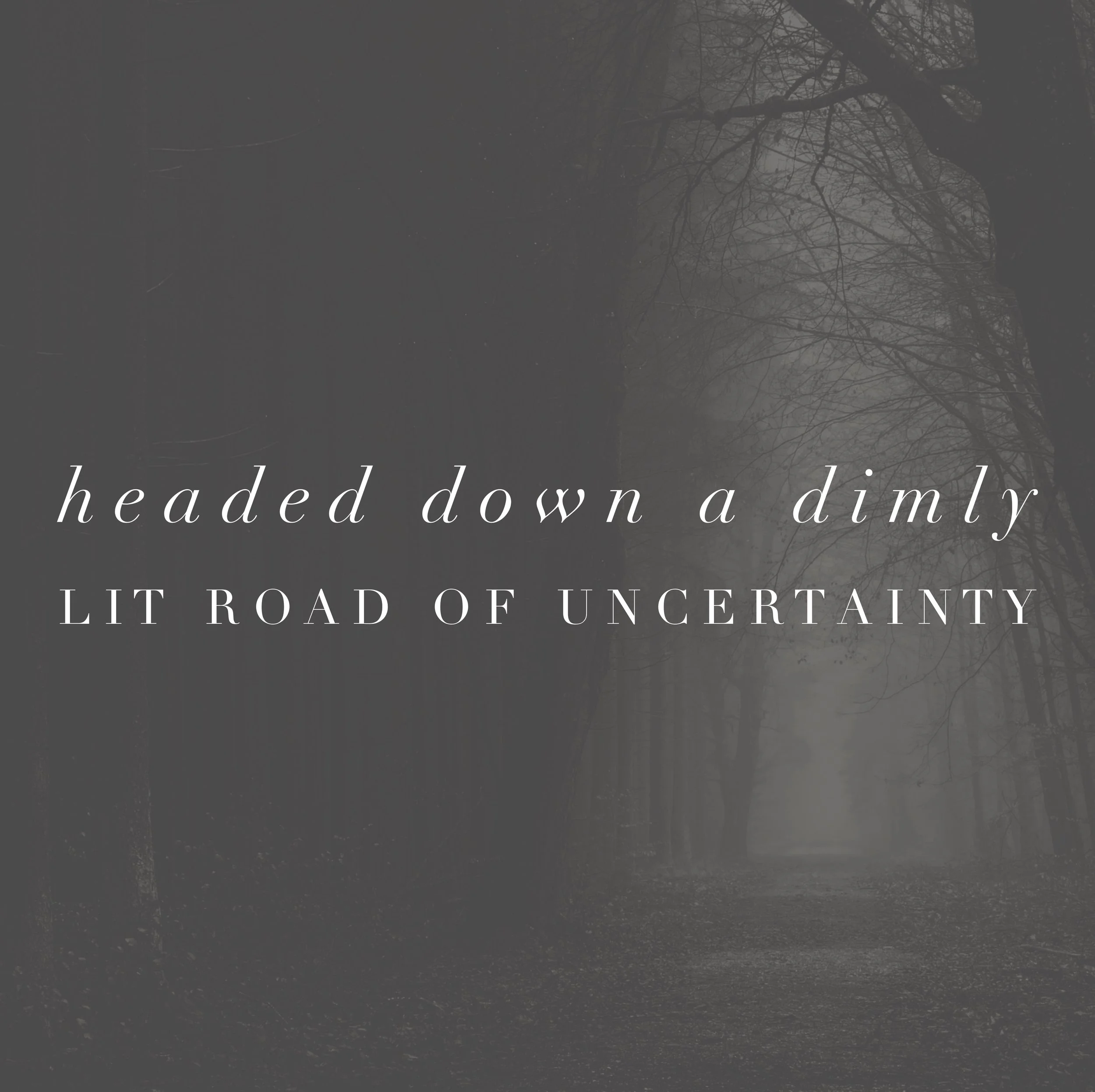 Headed Down A Dimly Lit Road of Uncertainty