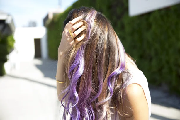 purple ombre hair