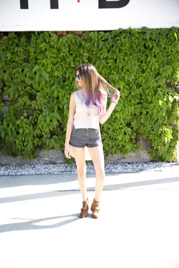 purple ombre hair