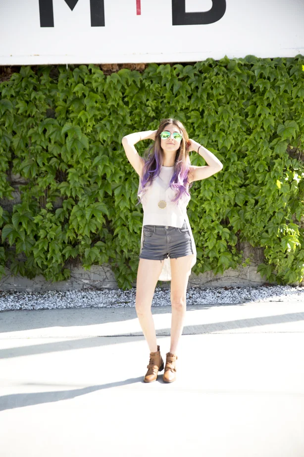 purple ombre hair