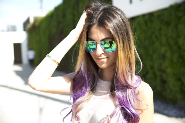 purple ombre hair