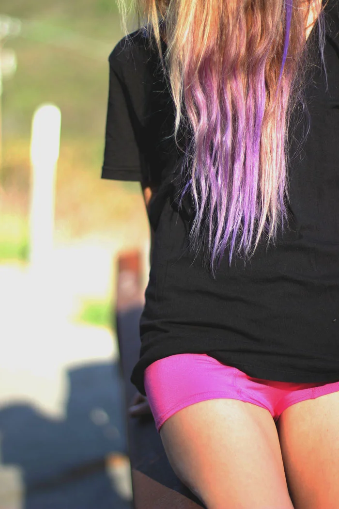 purple ombre hair