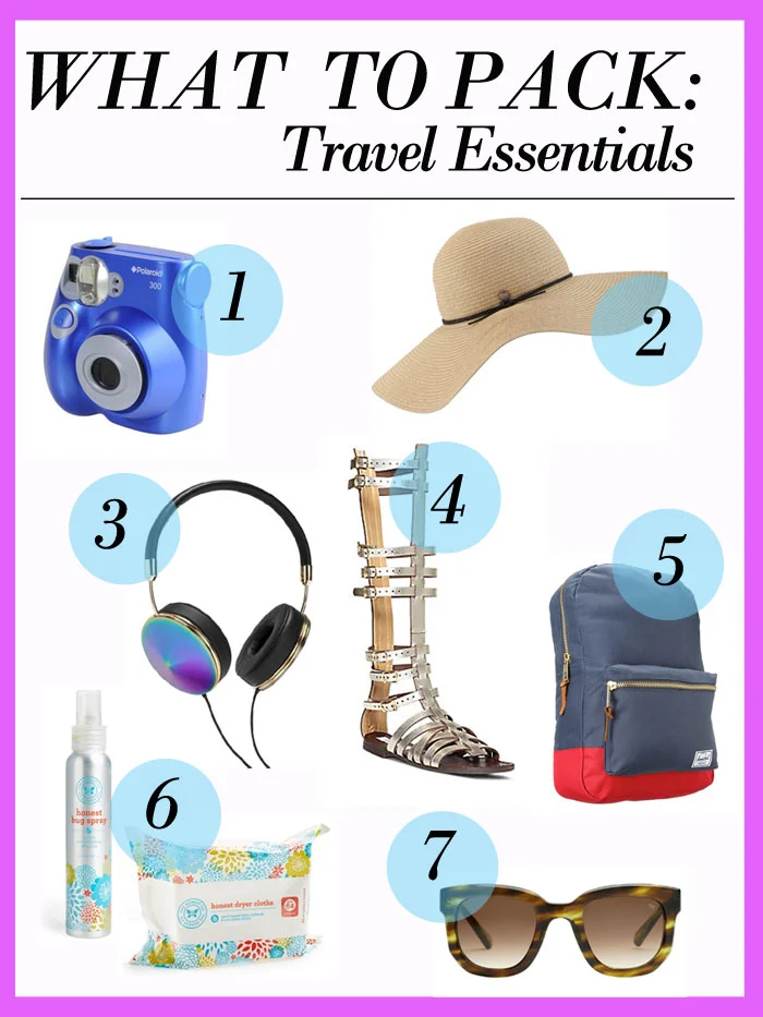 travel packing list