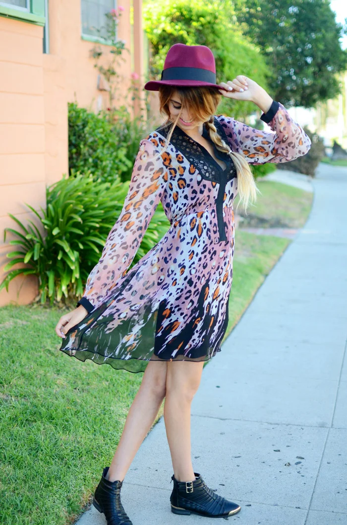 leopard print dress
