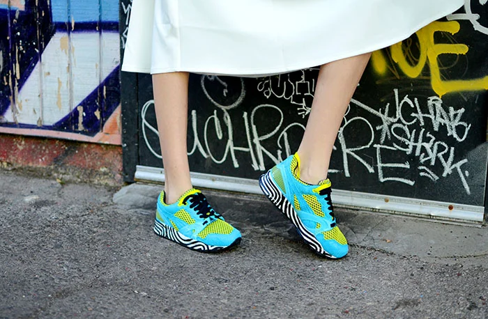 colorful sneakers