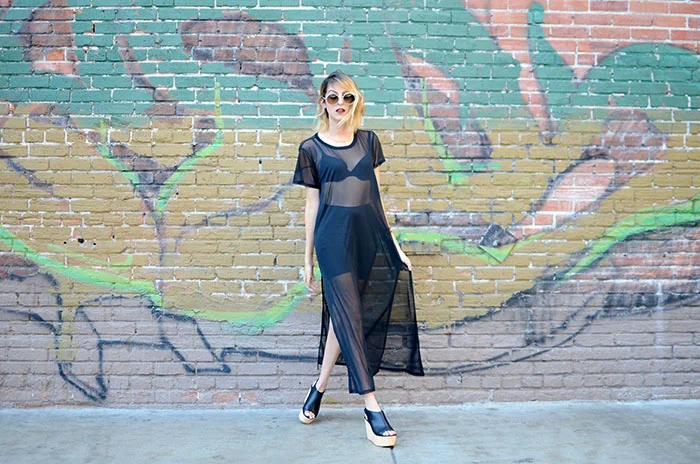 mesh dress