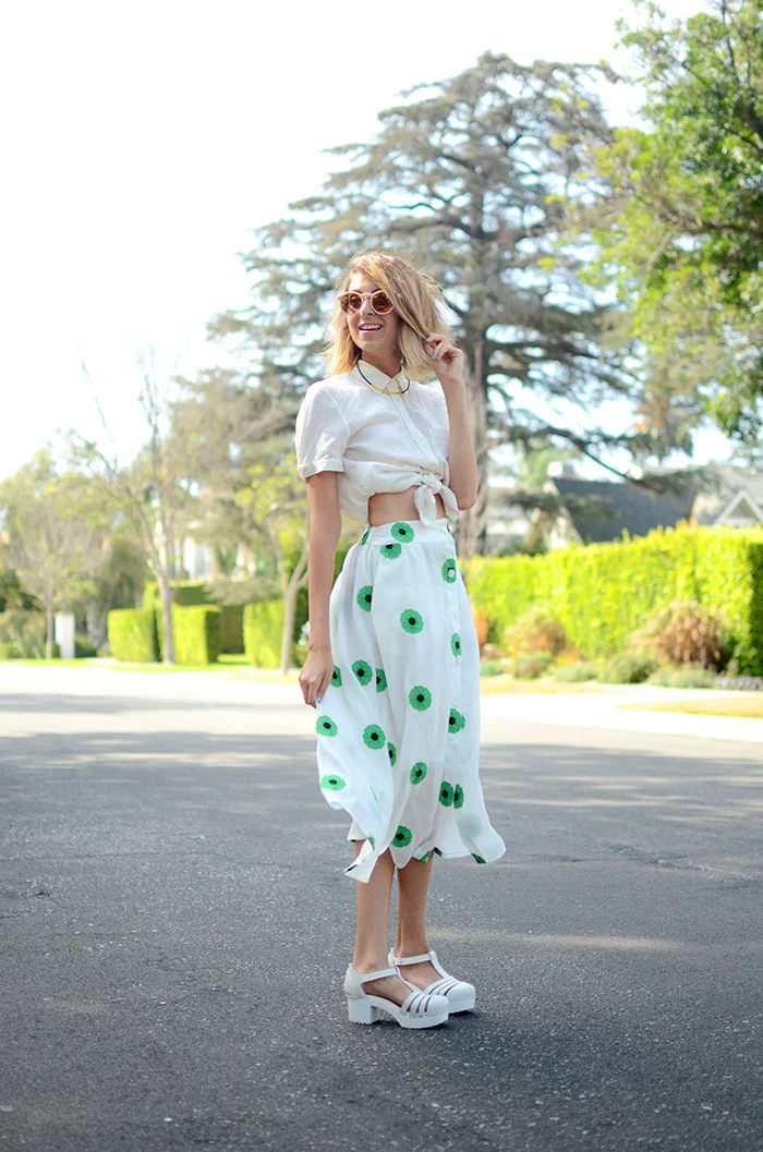 floral skirts