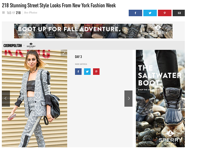 Cosmopolitan Magazine NYFW Street Style