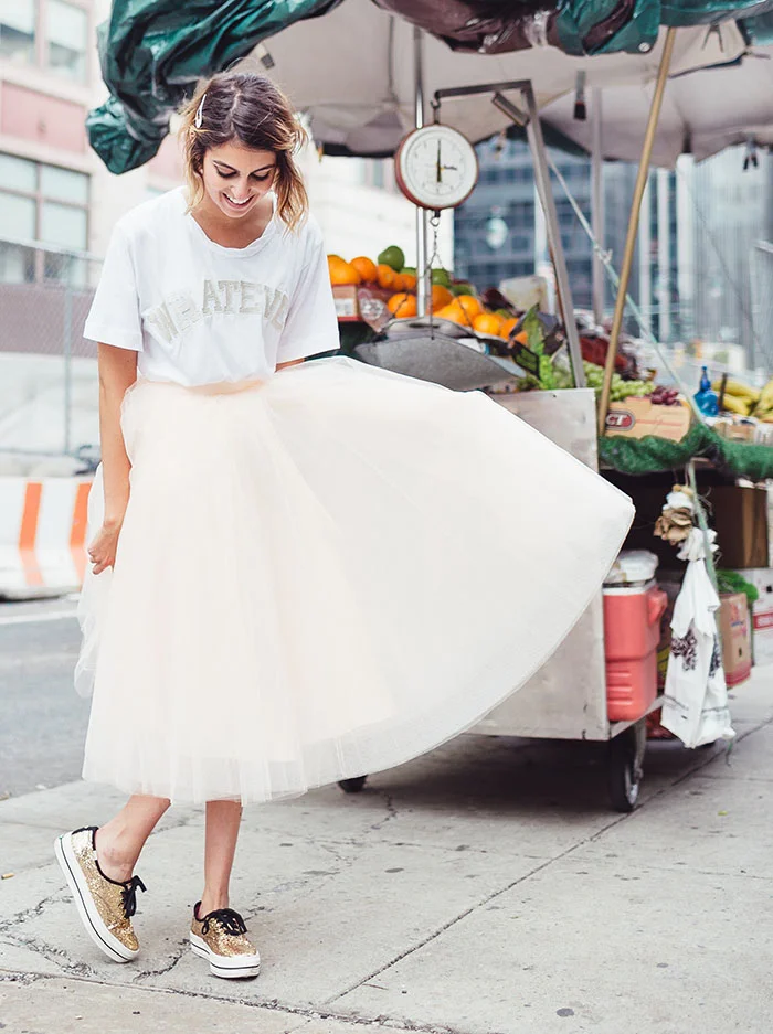 pink tulle skirt