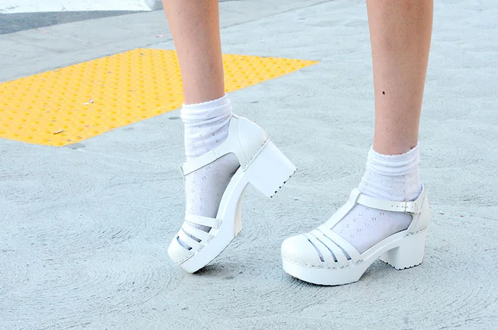 white wedges