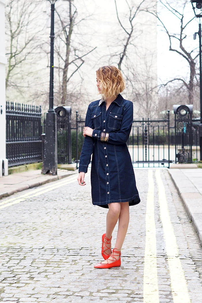 denim dress