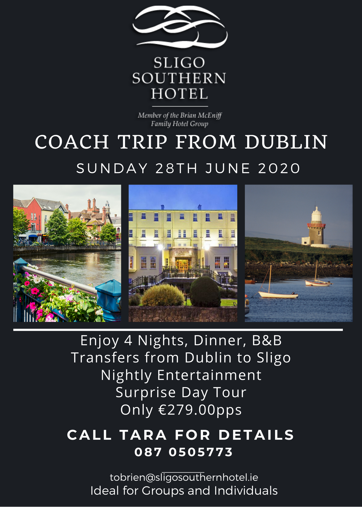 Coach Trip from Dublin to Sligo - Sunday 28th June 2020