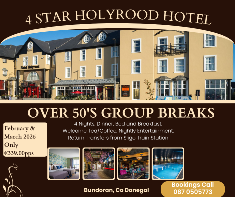 Over 50's Active Retirement Group Breaks in Beautiful Bundoran