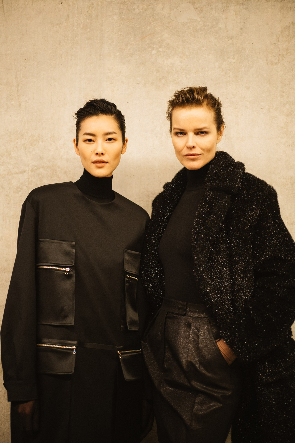 Liu Wen &amp; Eva Herzigová, Max Mara Fall 2019