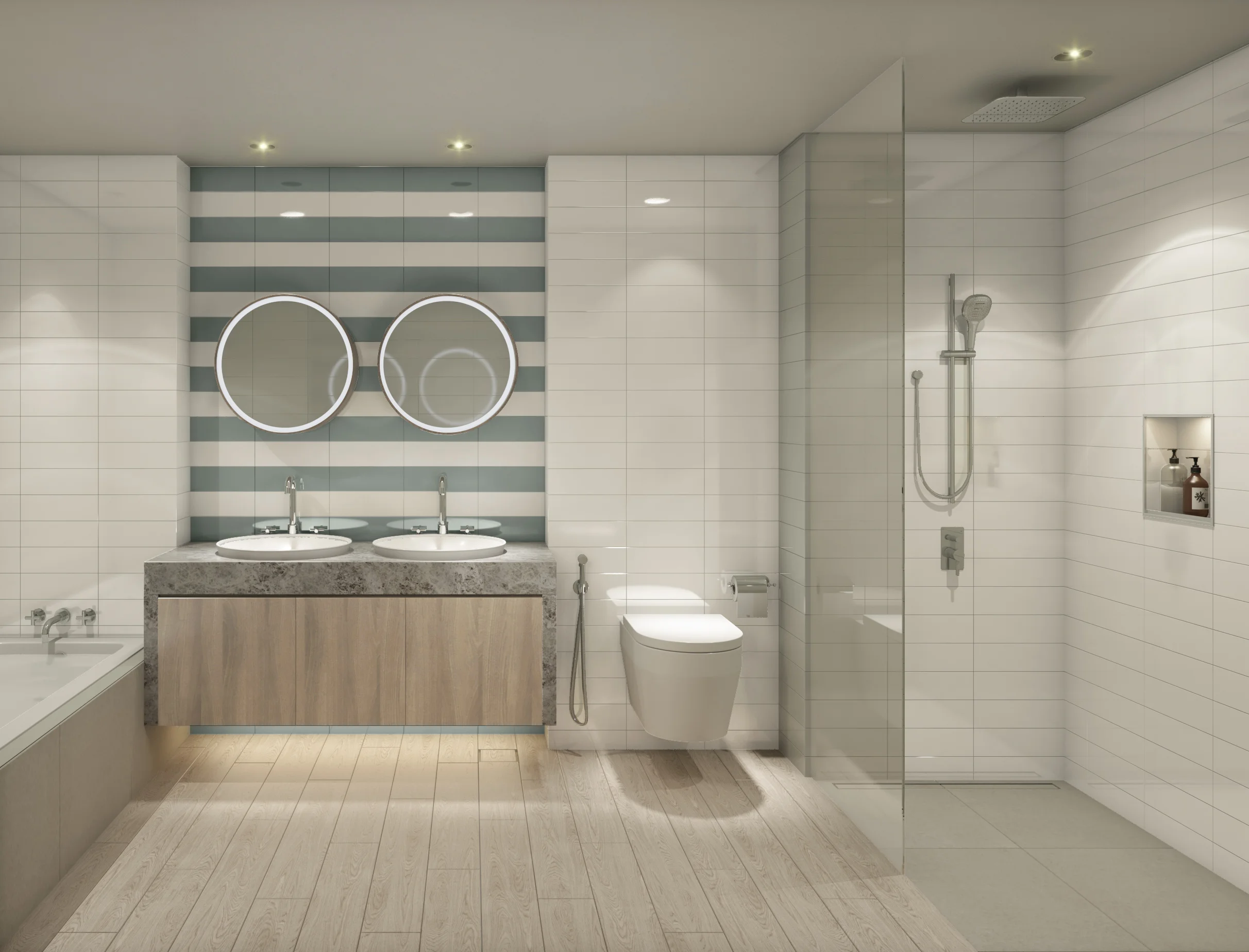 Master Bathroom - Light Scheme