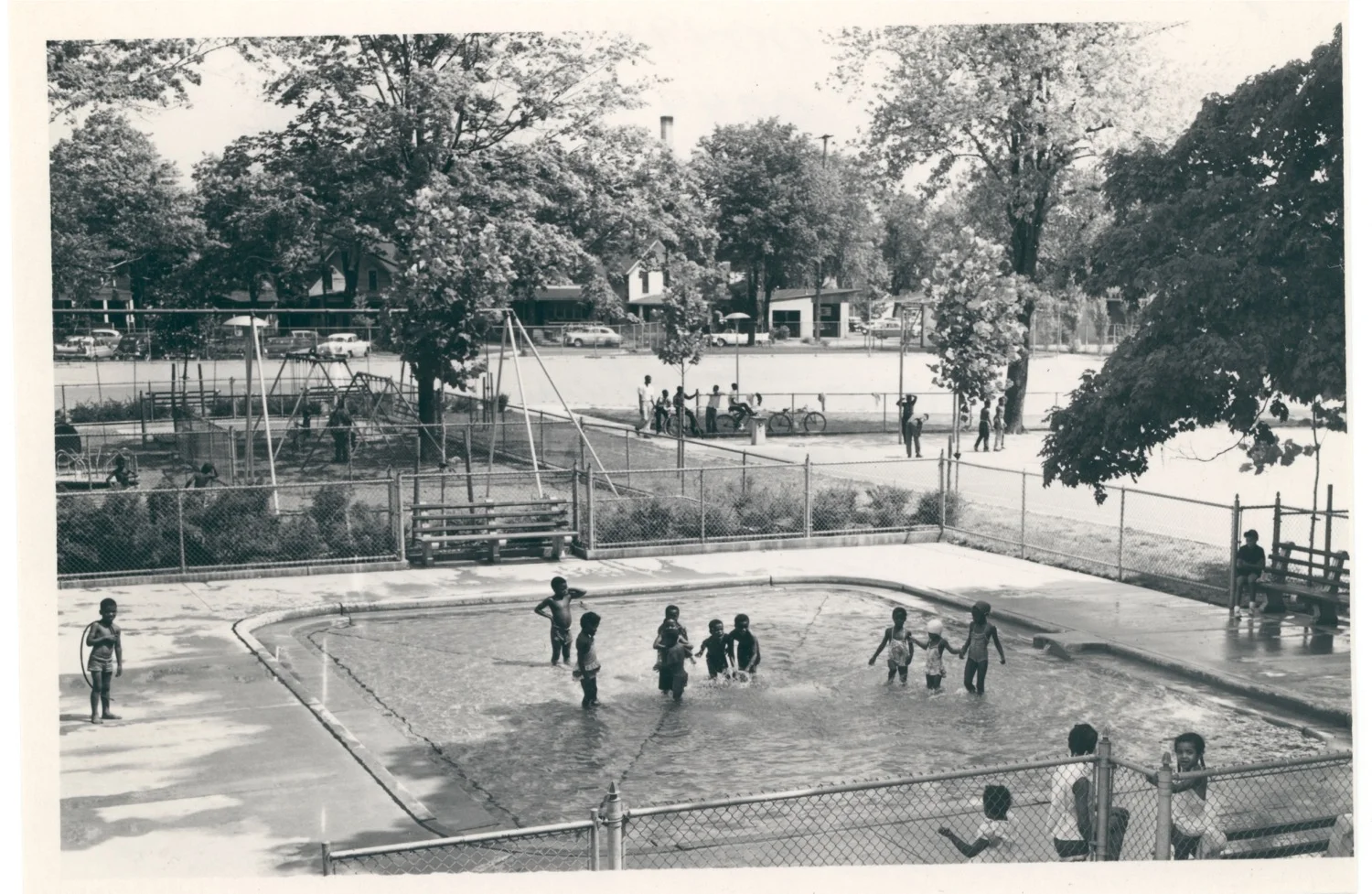 CAMPAU PARK-SCHOOL WADING POOL, 1959