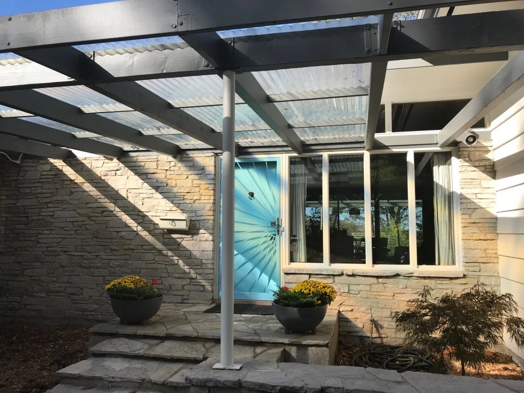FRONT DOOR WITH PERGOLA