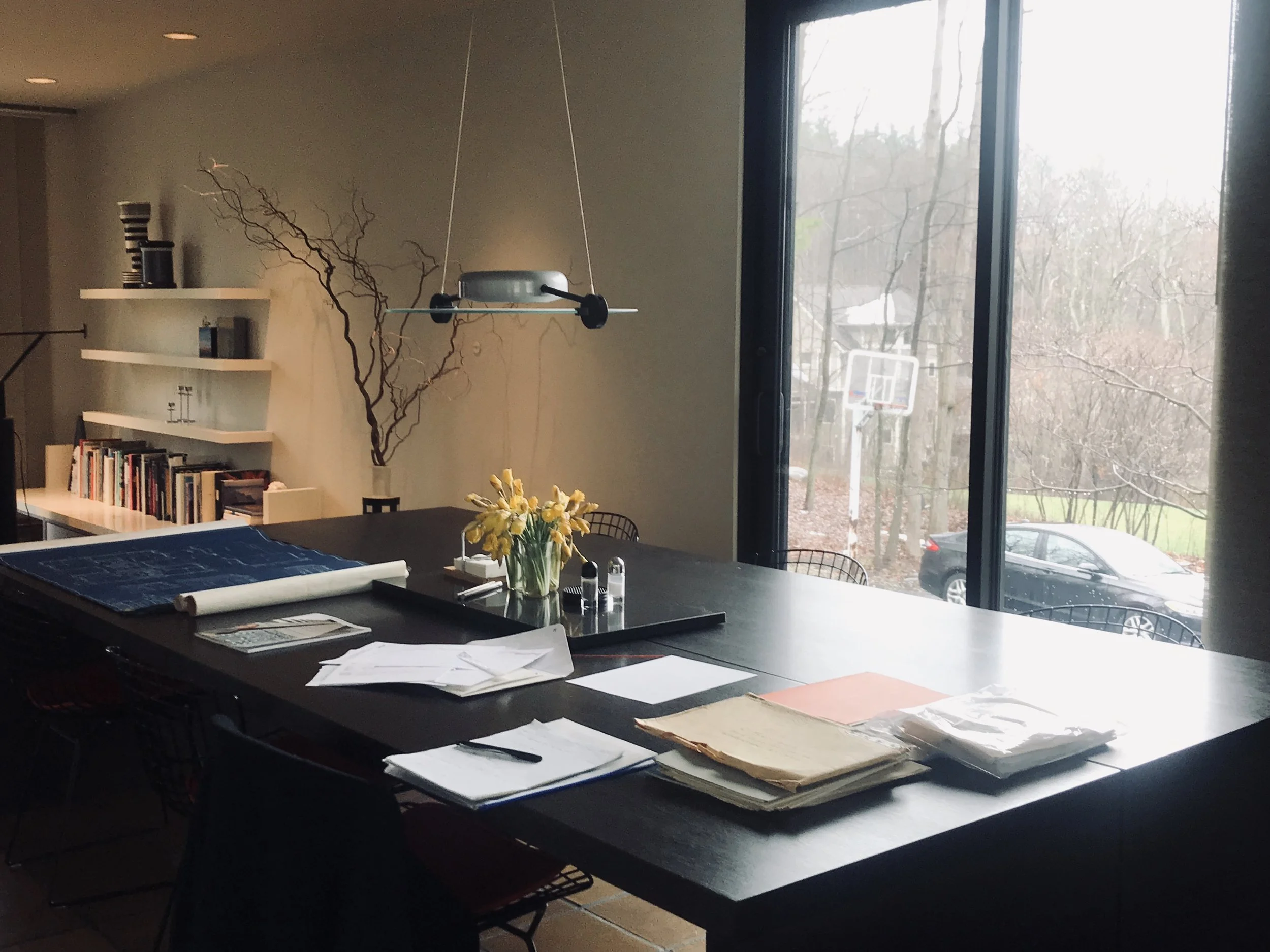 Dining Room Table with Building Plans
