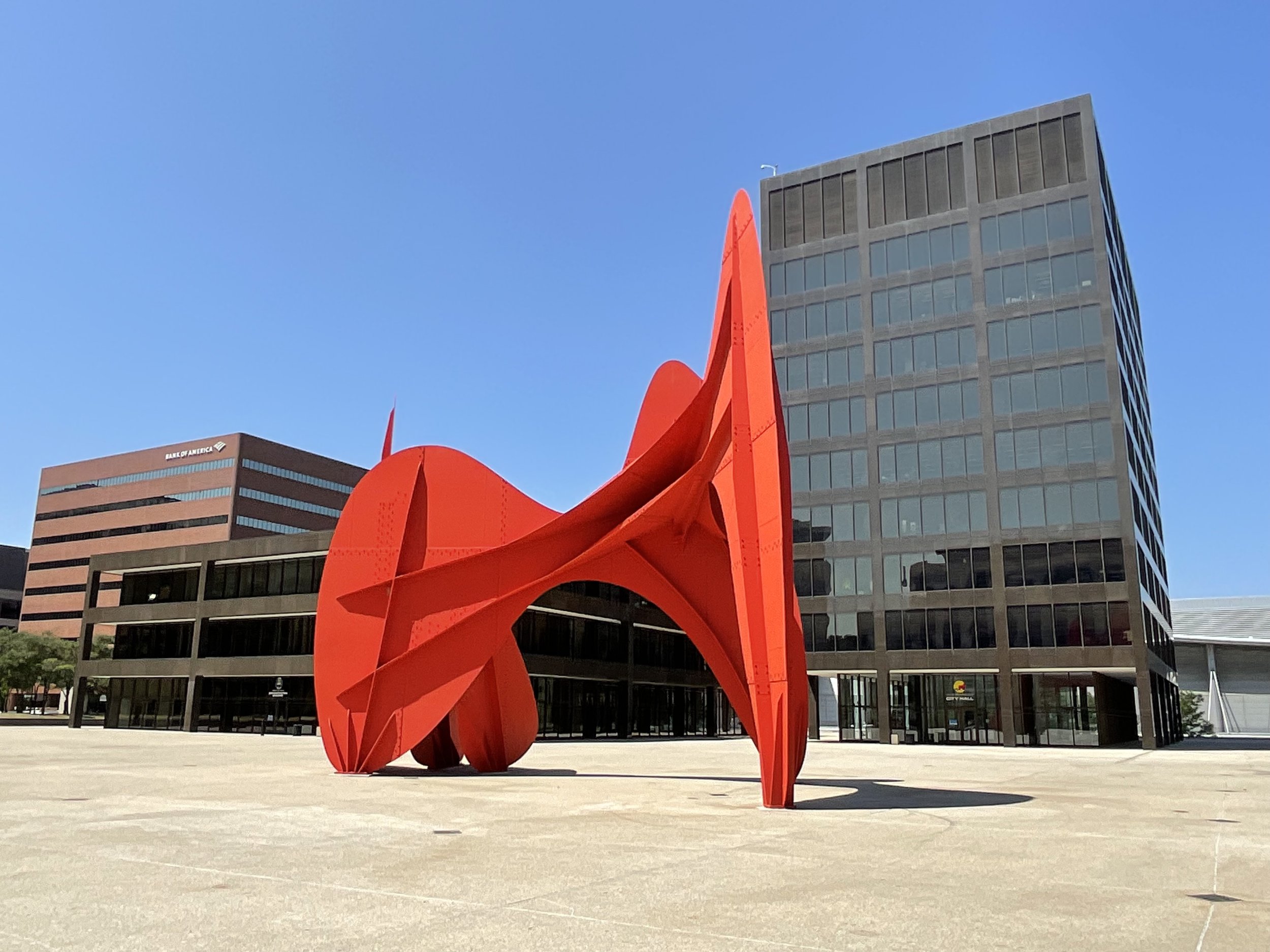 La Grande Vitesse/Calder & City-County Bldgs by SOM 1969