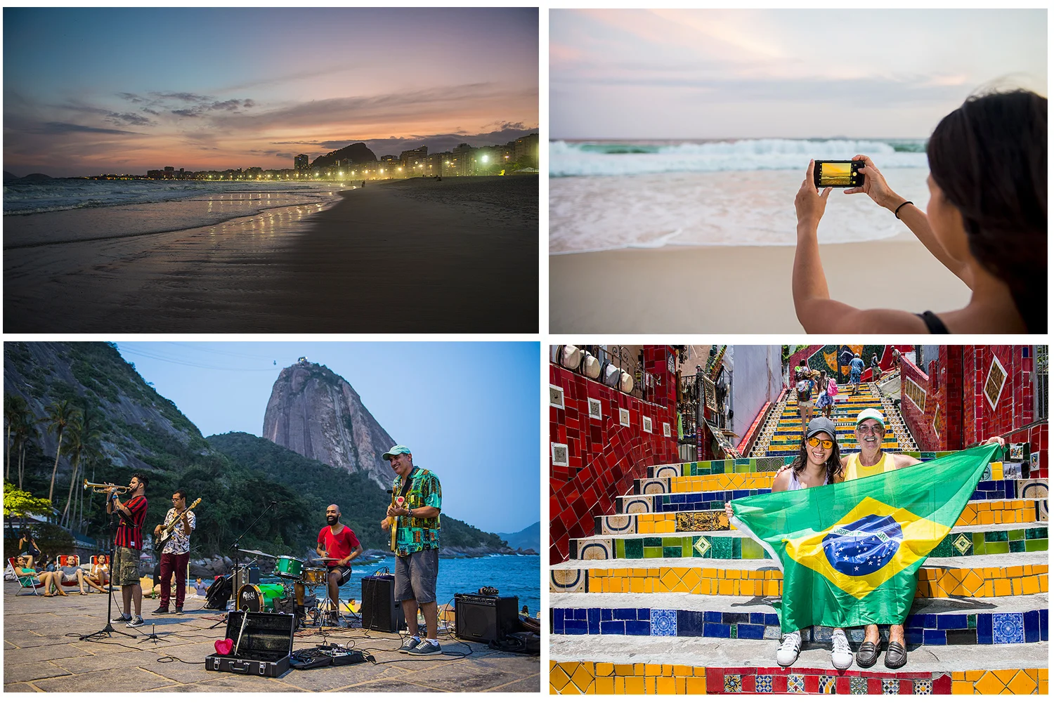 Copacabana and the stairs at Santa Teresa