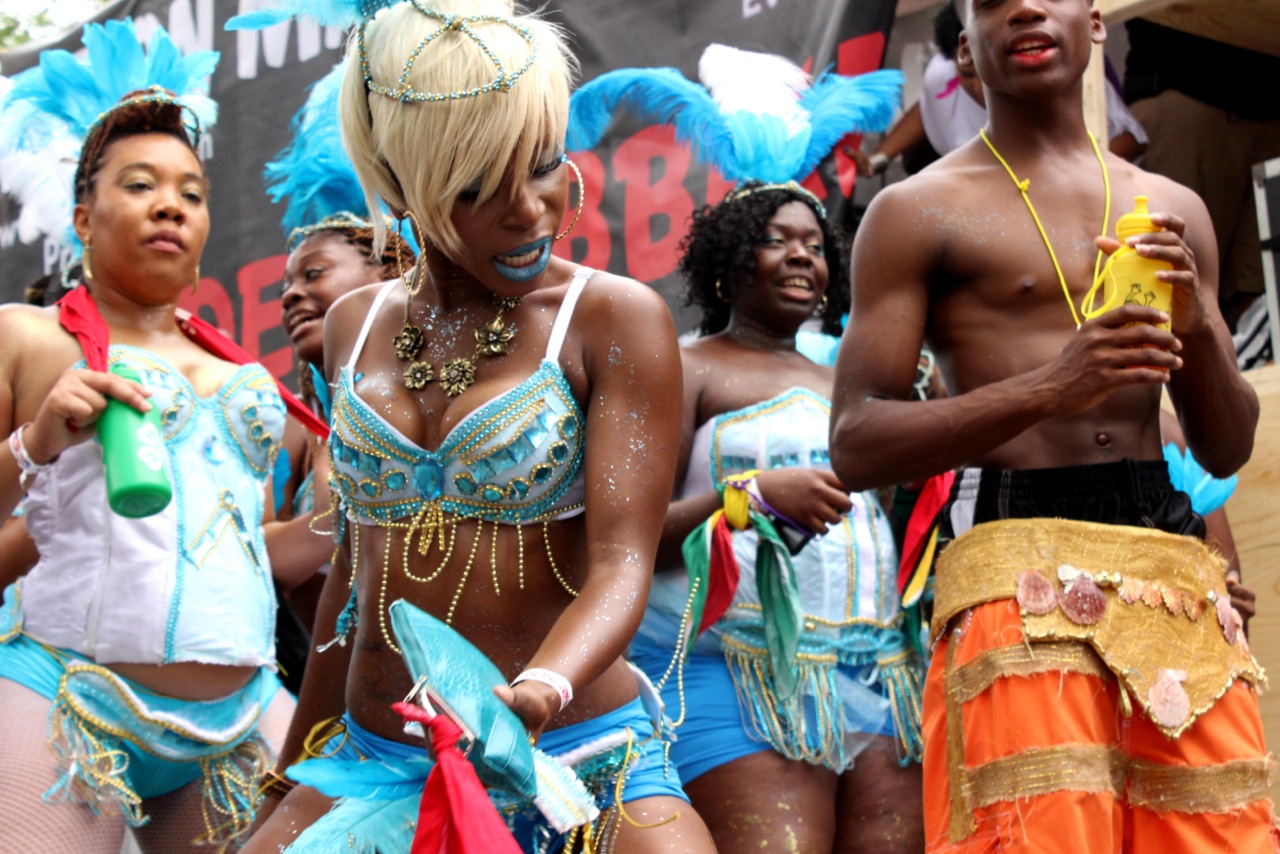  A woman dances at the 46th annual West Indian-American Day parade in Crown Heights on Sept. 2, 2013.&nbsp; 