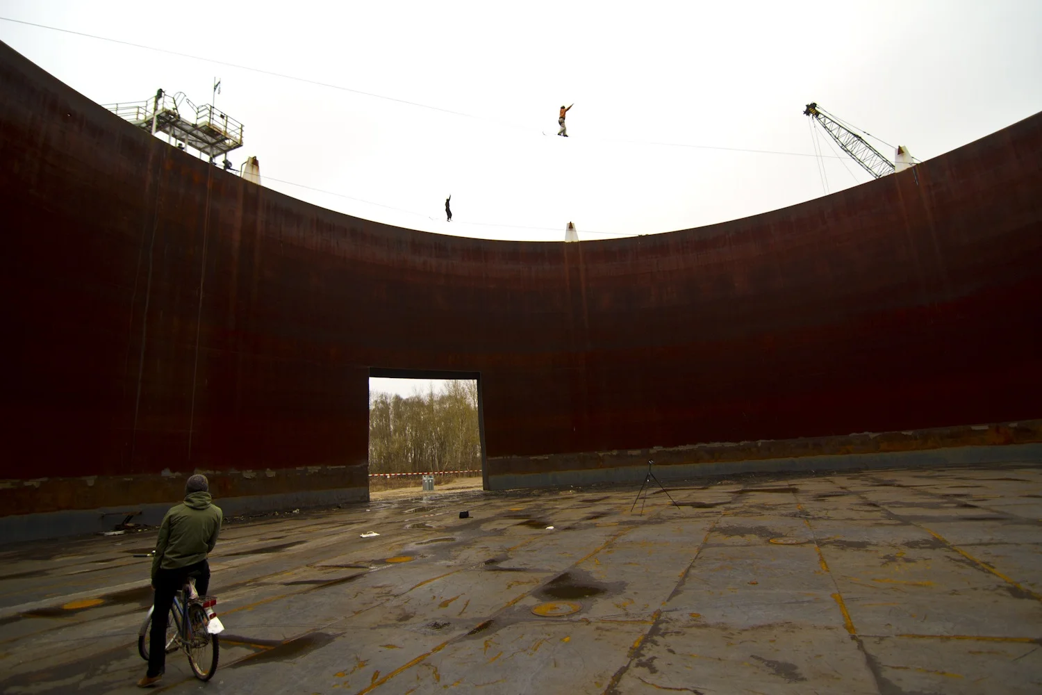 "Yellow Submarine" – 25m lang – 20m hoch (tubular webbing) – FA: Klaus Blagoi "Rusty Tank" – 50m lang – 20m hoch (Type18) – FA: Alexander Schulz