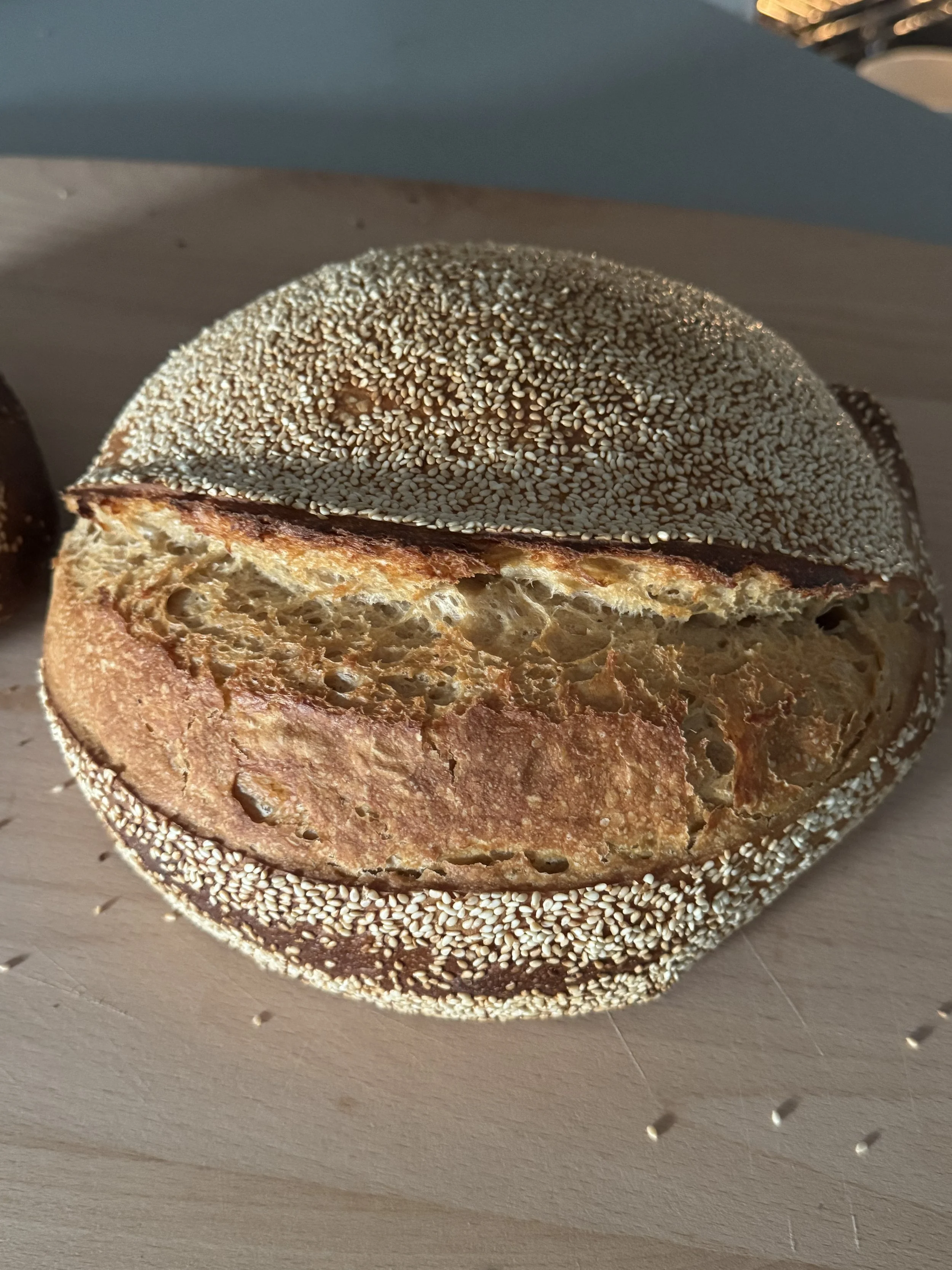 Tahini Sourdough Bread