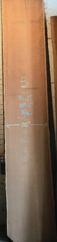 BCJT-310’-2” L x 20” W x 2” T34 bf @ $25/bf$847