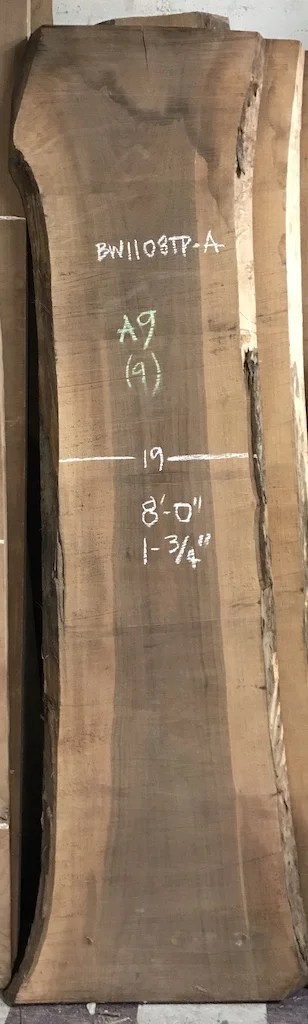 BW1108TPA-A9 8’-0” L x 22” W x 1.75” T 25.7 bf @ $25/bf $642