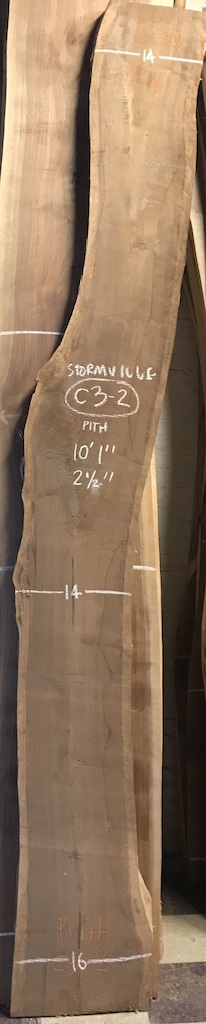 BW0512STORM-C3-2 10’-1” L x 14” W x 2.5” T 29.4 bf @ $20/bf $588