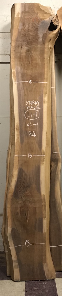 BWSTORM-L1-1 9’-7” L x 15” W x 2.25” T 27 bf @ $20/bf $539
