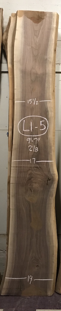 BWSTORM-L1-5 9’-7” L x 17” W x 2.125” T 28.8 bf @ $20/bf $577