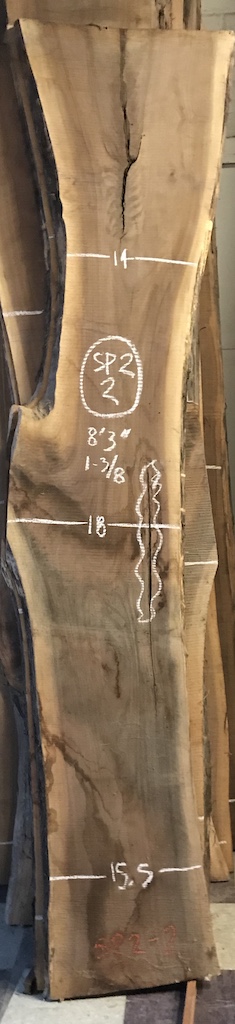 BW1013SP2 - 2 8’-3” L x 16” W x 1-3/8” T 15.1 bf @ $20/bf $303