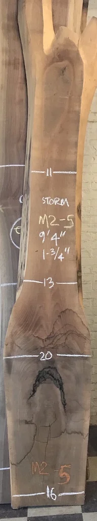 BWSTORM-M2-5 9’-6” L x 15” W x 1.75” T 20.8 bf @ $20/bf $416