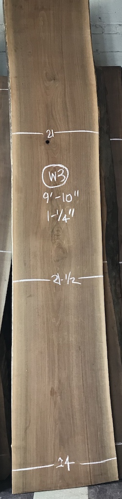 BWMISC - WARWICK W3 9’-10” L x 22” W x 1-1/4” T 22.5 bf @ $20/bf $451