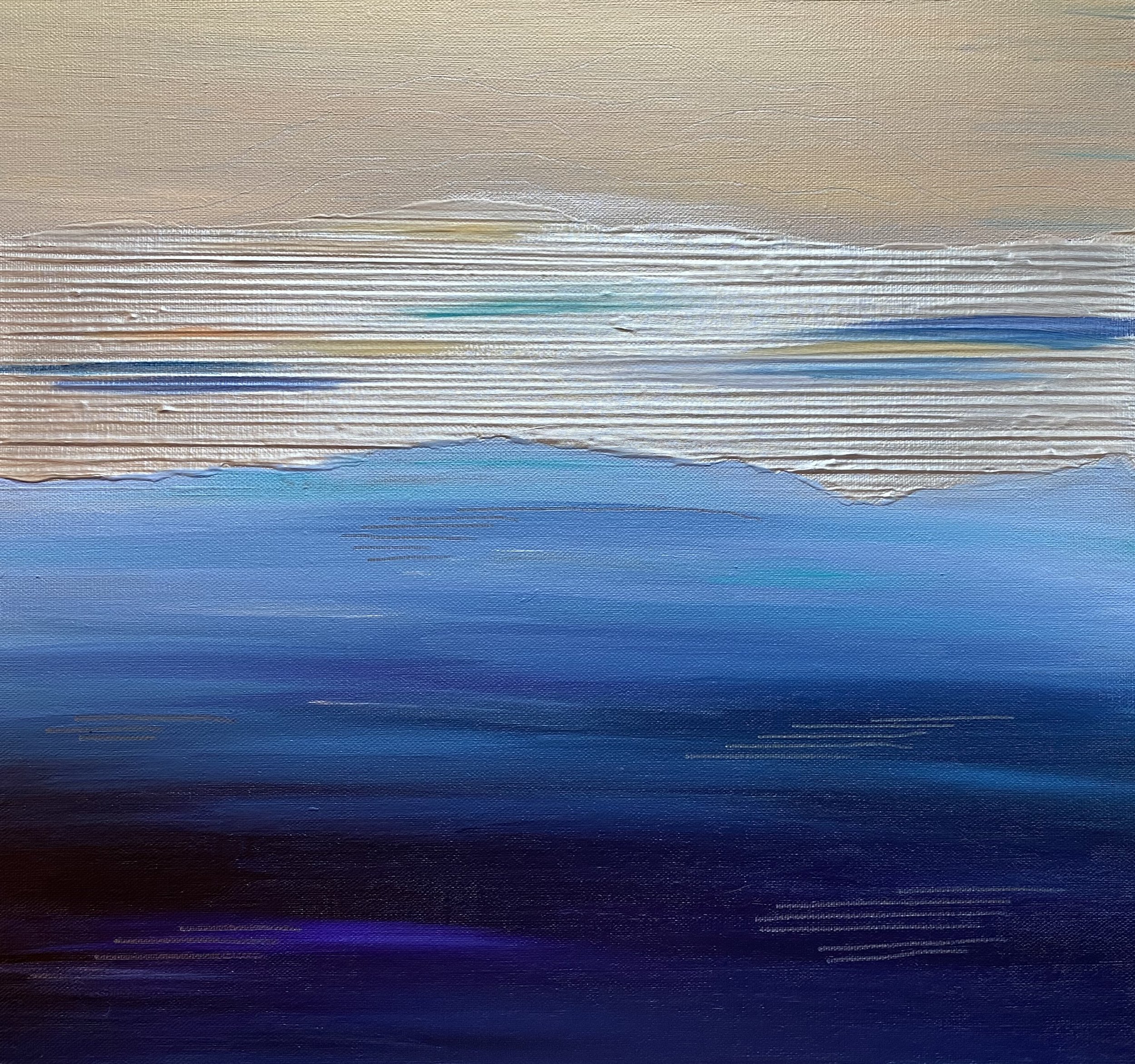 Acrylic on canvas panel, 50 x 50 cms