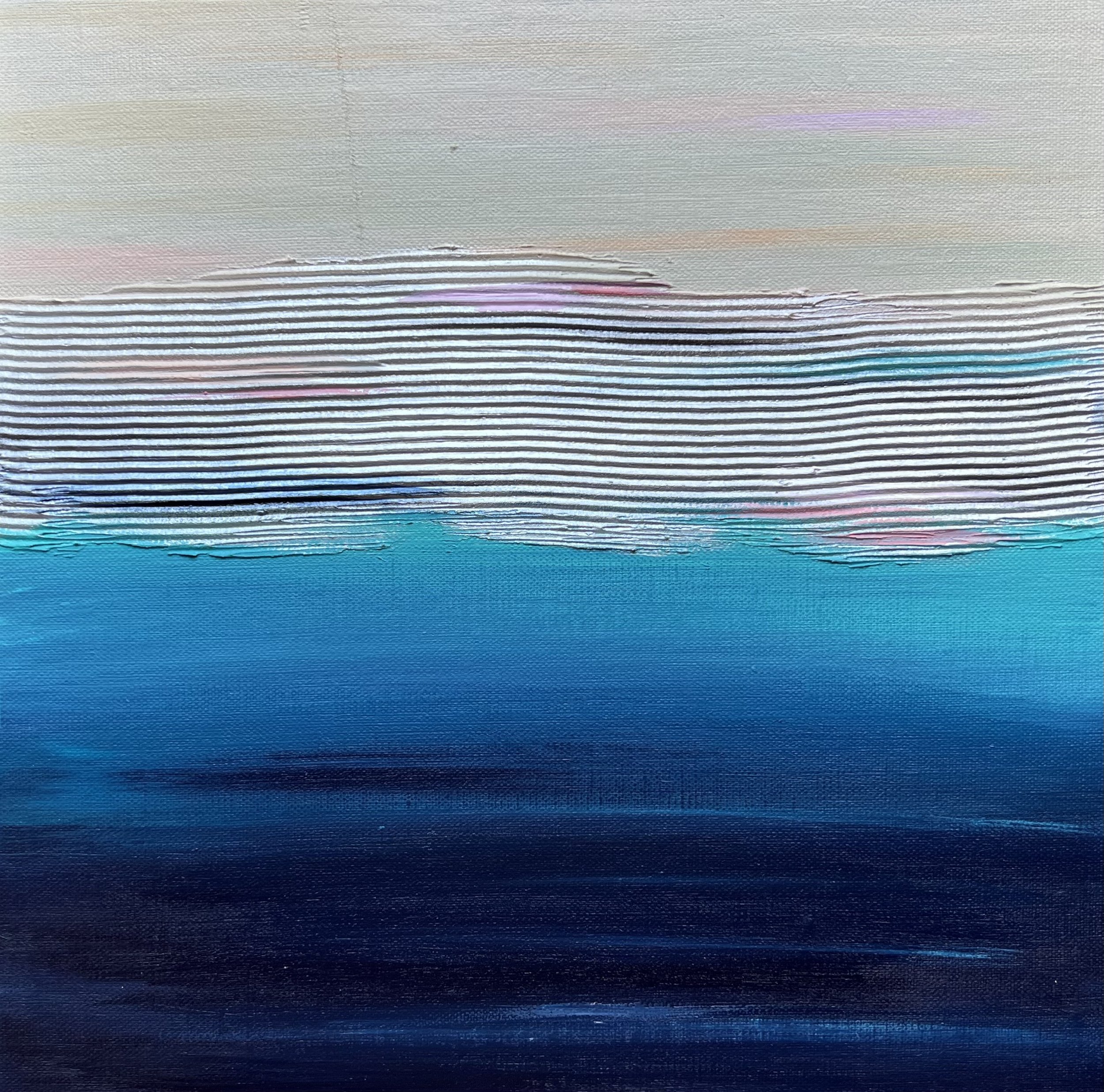 Acrylic on canvas panel, 30 x 30 cms