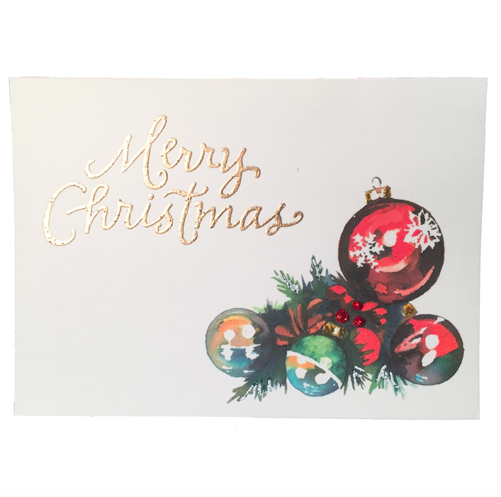Merry Christmas single card