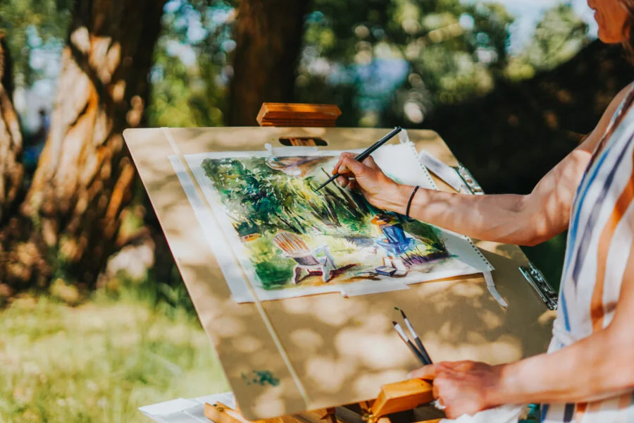 Plein Air Paint Out at Park City Gardens