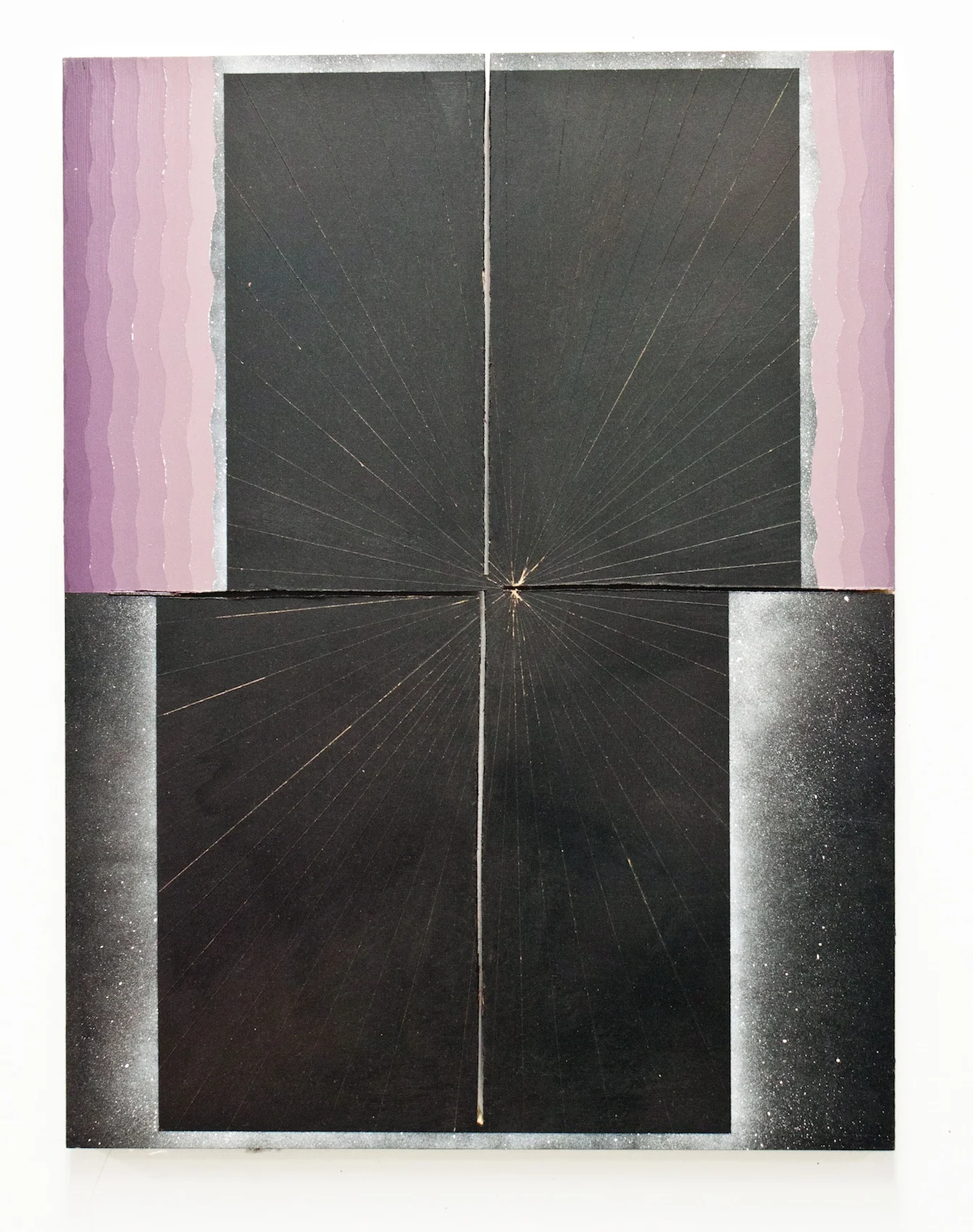 Untitled Acrylic, spray paint on masonite 24 x 18 inches 2012