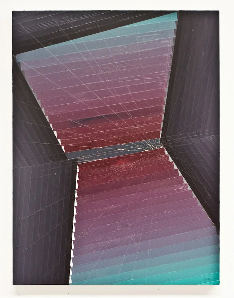 Untitled Acrylic, spray paint on masonite 24 x 18 inches 2011