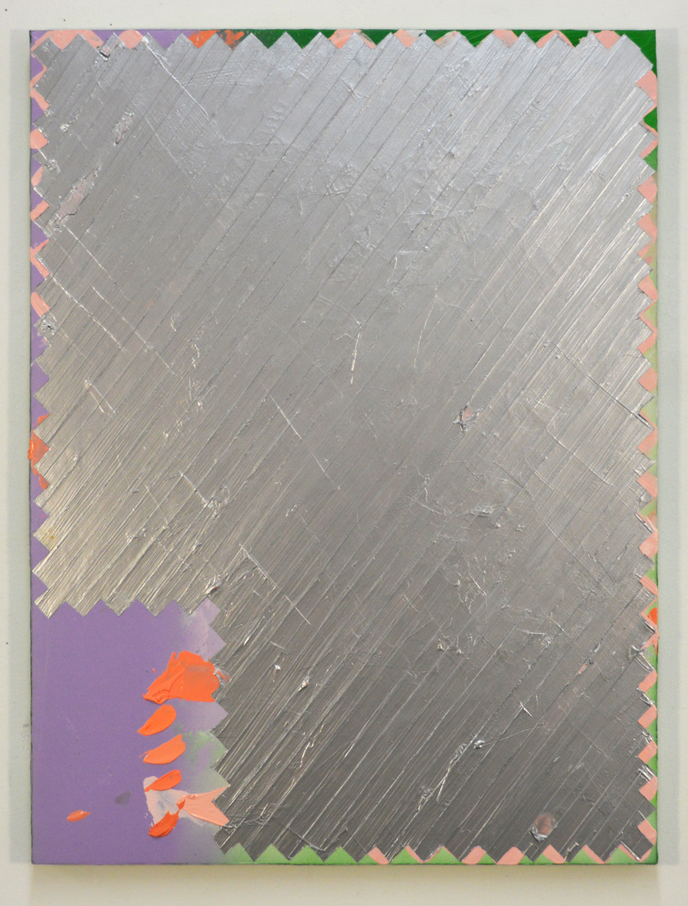  Untitled  Acrylic, spray paint on panel  24 x 18 in  2013 
