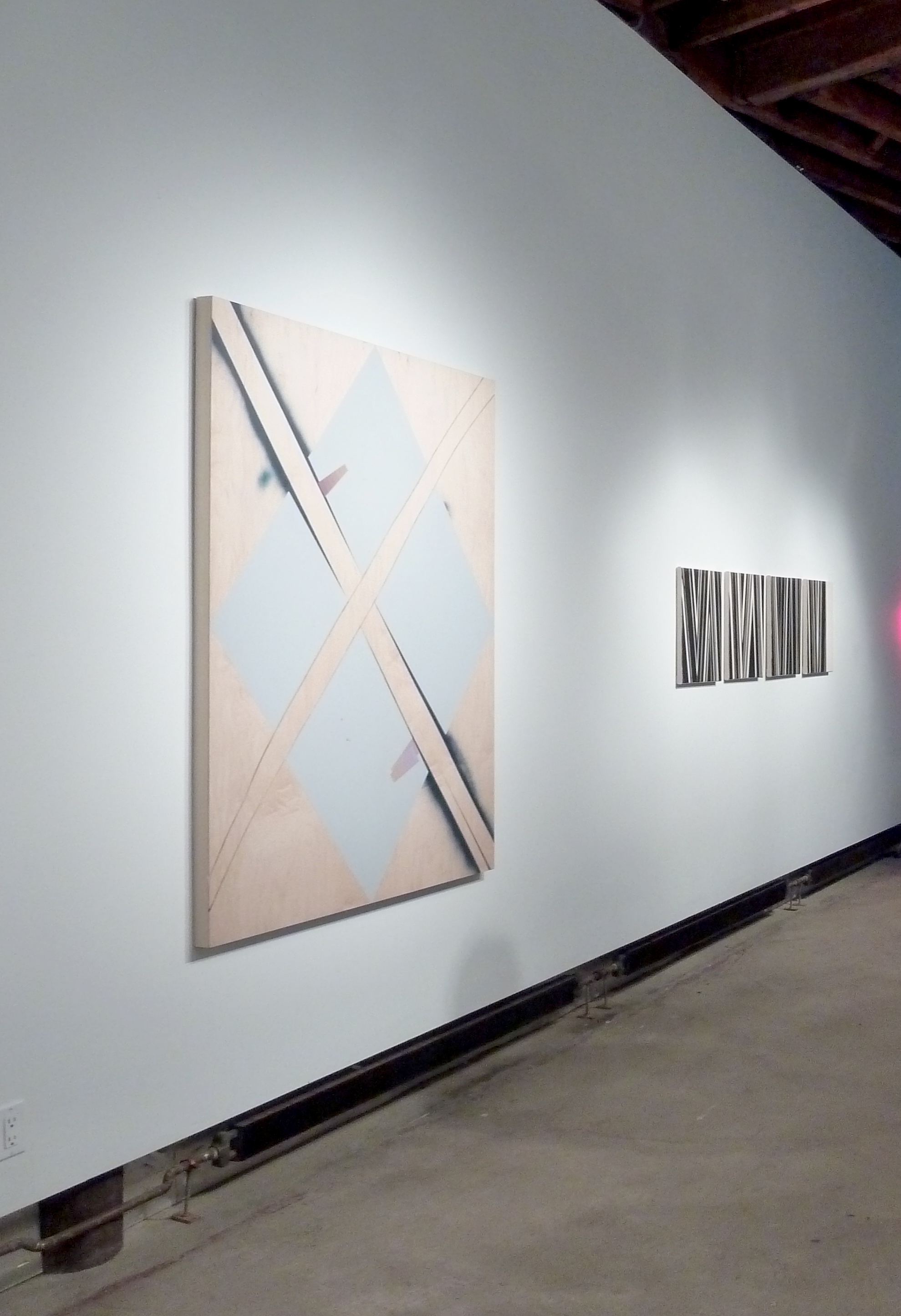 Rafael Vega (left), David Rhodes (right). Signature Works , Guided by Invoices Gallery, New York, NY. 2013. Photo: Rafael Vega