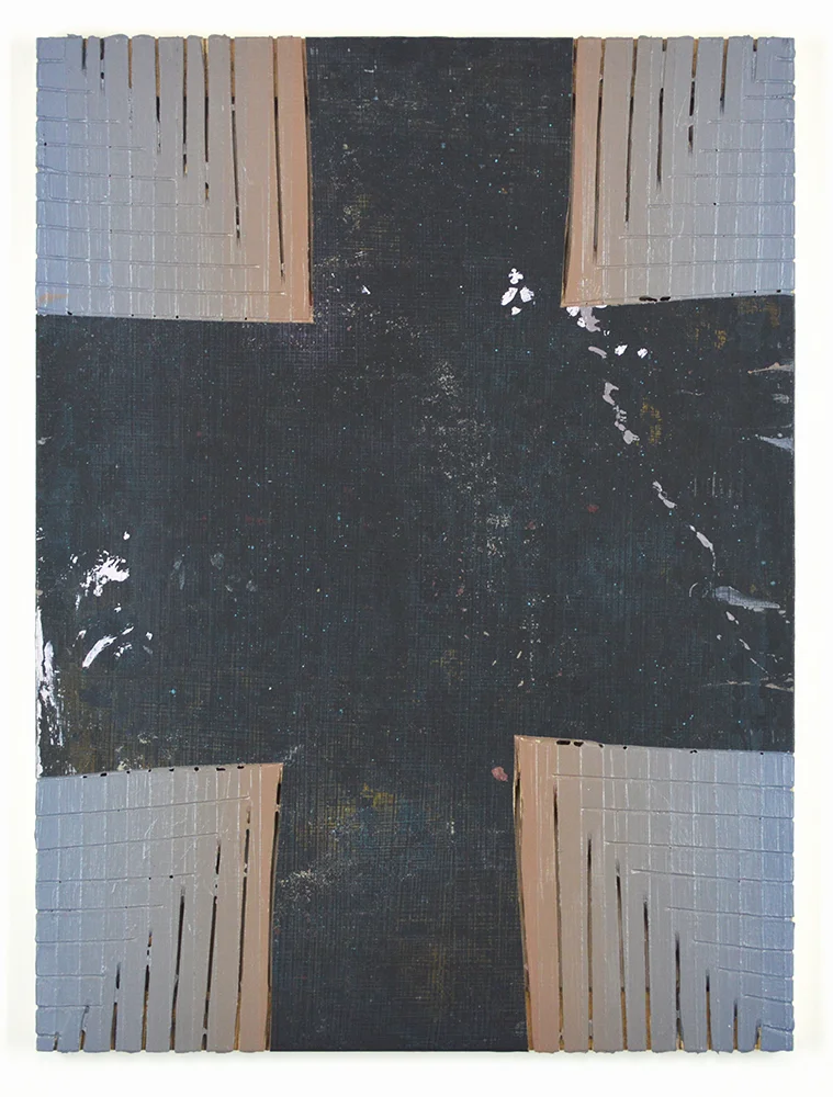 Untitled Acrylic, spray paint on panel 24 x 18 in 2015