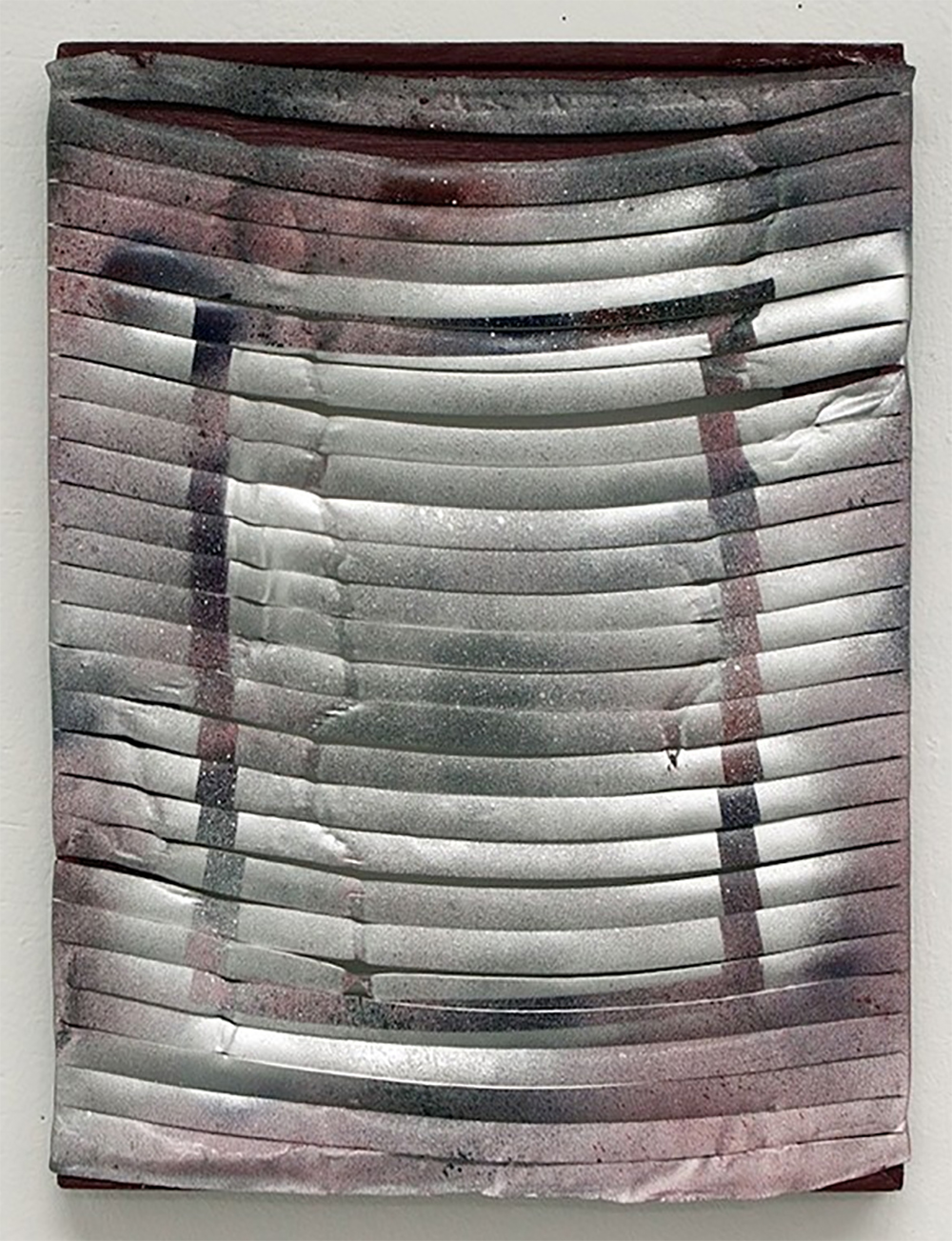  Untitled  Spray paint on enamel skin  14 x 11 in  2011 