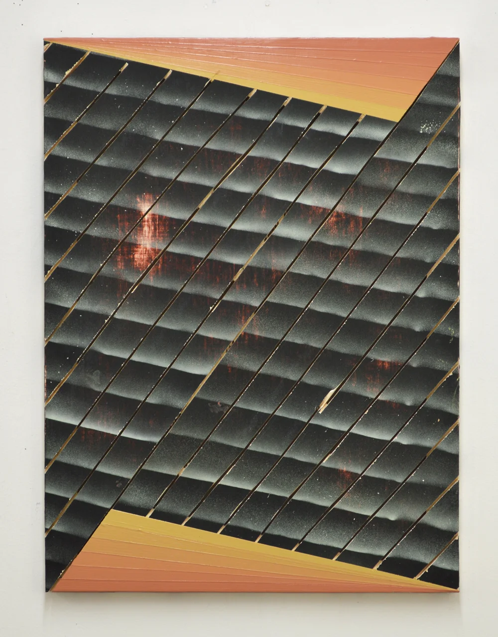 Untitled Acrylic, spray paint on panel 24 x 18 in 2013