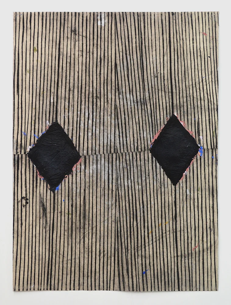 Untitled Acrylic, charcoal on canvas. 64 x 48 in. 2017