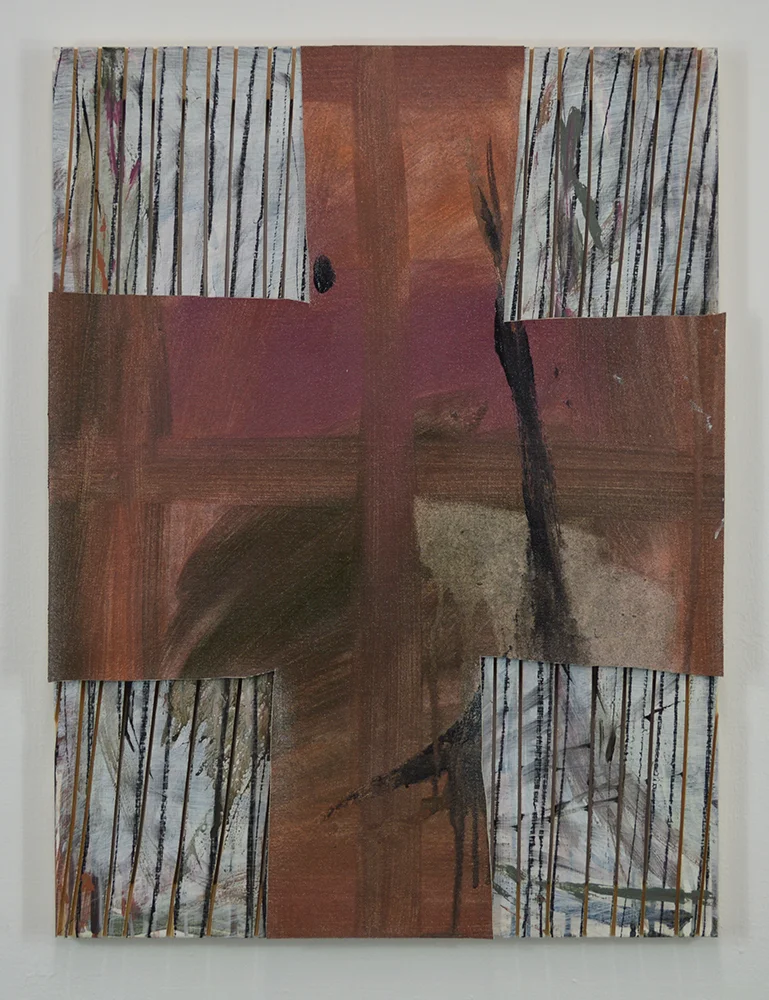 Untitled Acrylic, charcoal, canvas on panel. 24 x 18 in. 2017