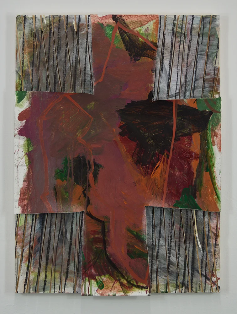 Untitled Acrylic, charcoal, canvas on panel. 24 x 18 in. 2017